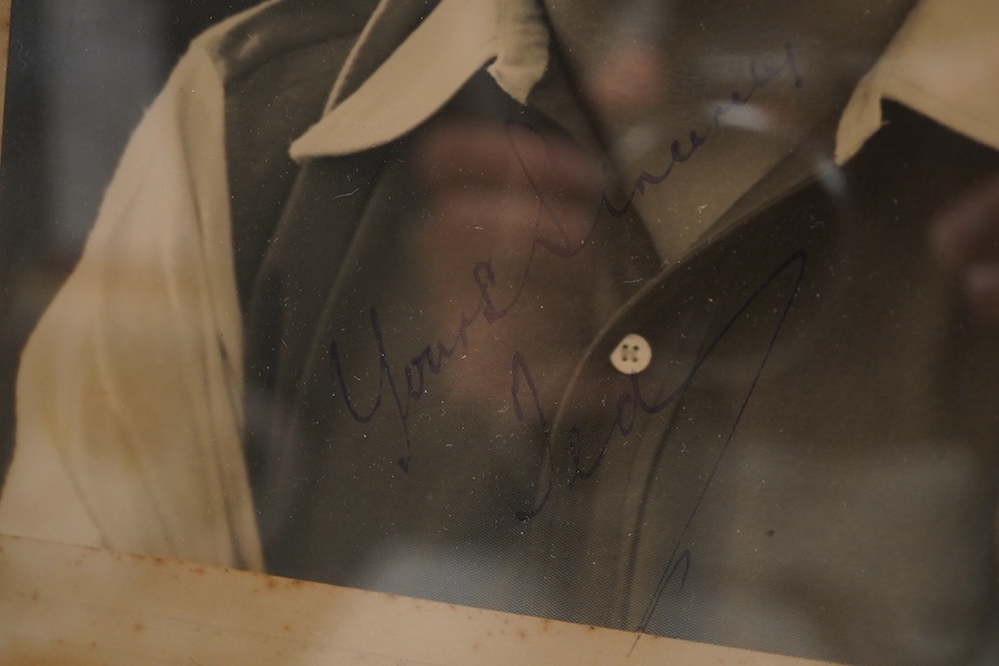 An autographed Ted Drake photograph (Arsenal footballer 1934-1945)